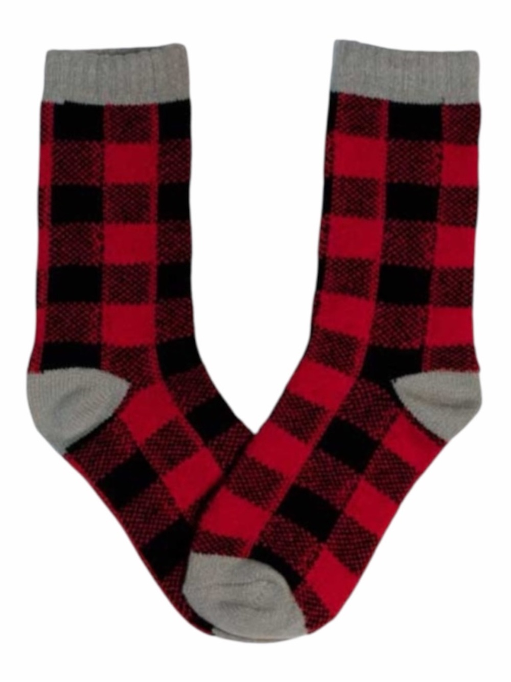 Hot Sox Womenโs Plaid Socks